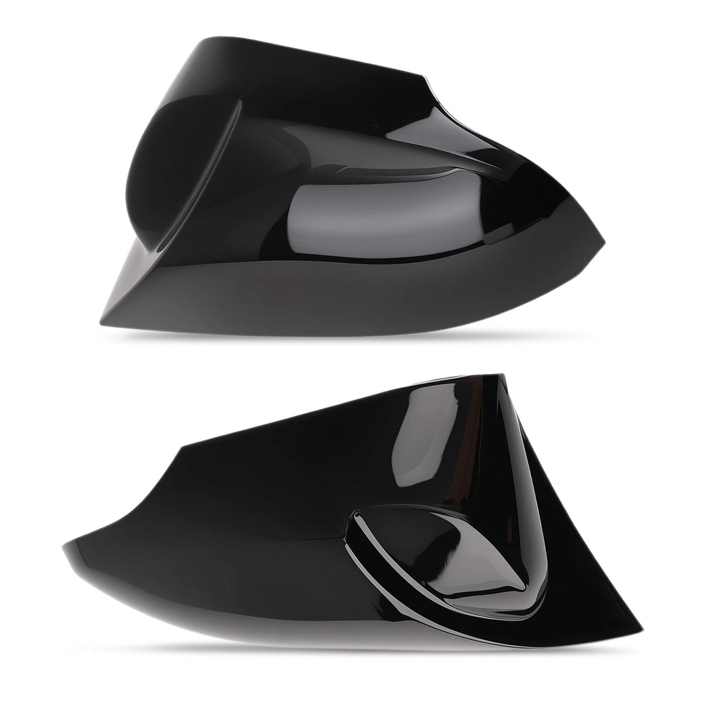 Set of 2 Door Mirror Shields for Toyota Corolla/Levin (2014–2018) Black ABS