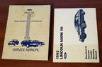 Electrical Vacuum & Service Manual Set for Lincoln Mark VII (1992)