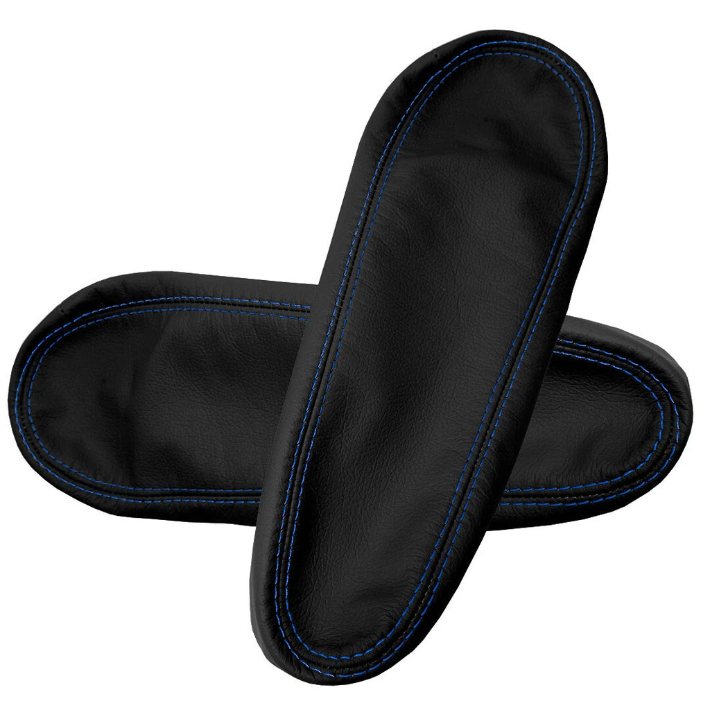 Seat Armrest Cover for Hummer H2 (2003–2006) - Leather Synthetic, Blue Stitch