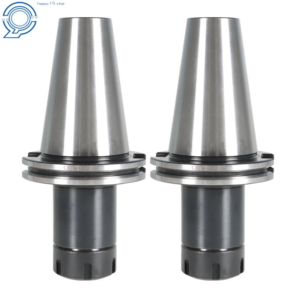 Set of 2 Collet Chucks for CAT50 ER32 (4" Gage Length)