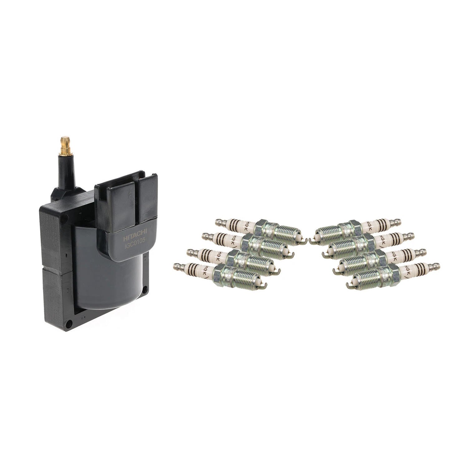 Set of 1 Ignition Coil & 8 NGK Iridium IX Spark Plugs for Ford F-150