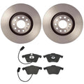 Brembo Front Brake Kit with Low-Met Pads & Coated Disc Rotors for Audi A4