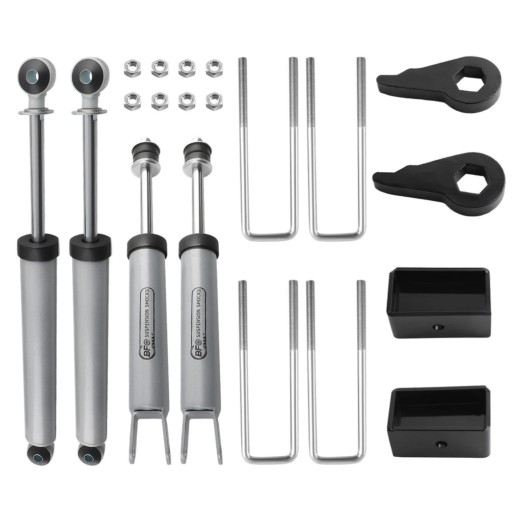 Adjustable 1"-3" Leveling Lift Kit for Chevy Silverado GMC Sierra 1500 (1999–2006)