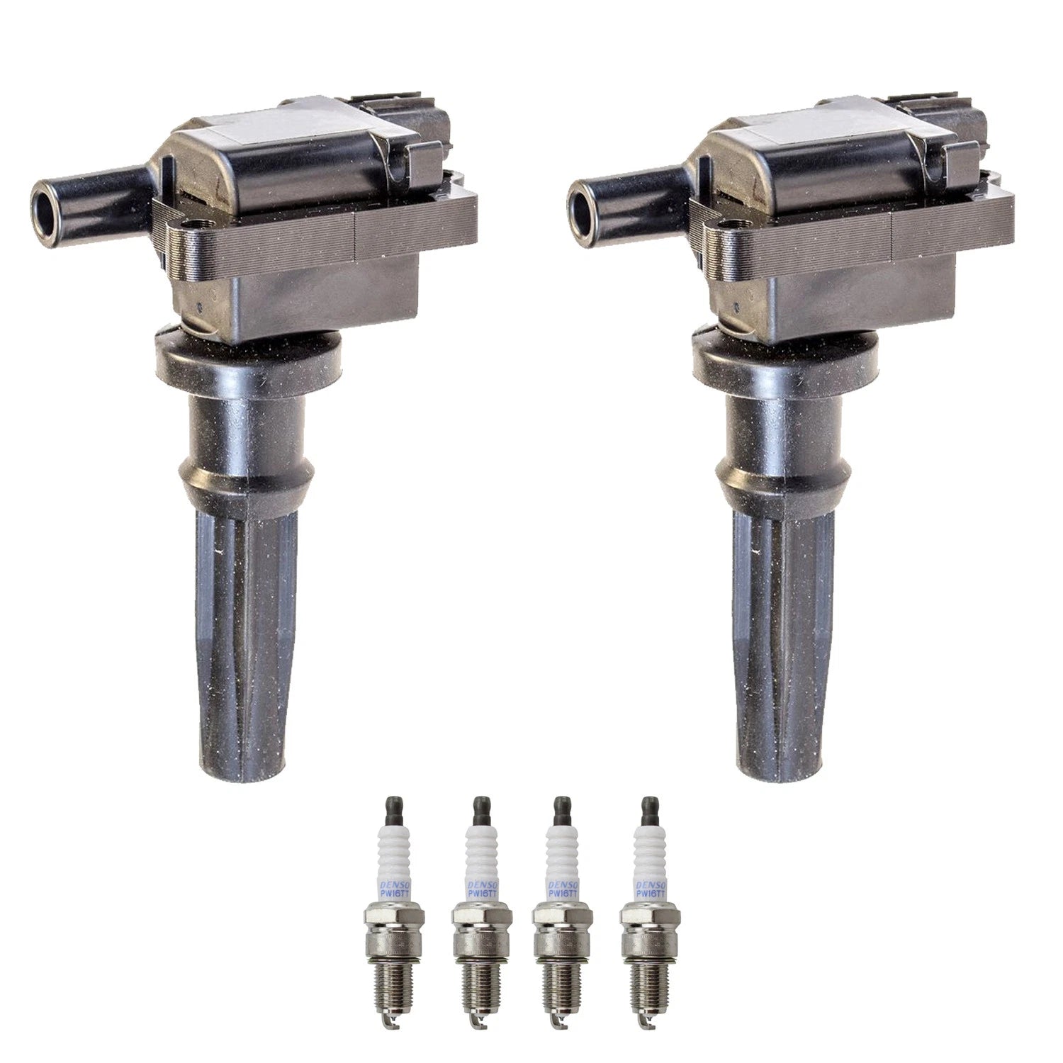 2X Ignition Coil & 4 Platinum Spark Plugs for Optima Santa Fe (2011–2018)