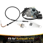Carburetor & Throttle Cable for Kawasaki KFX50 KFX90 (2003–2023) 15004-Y006 15004-Y008