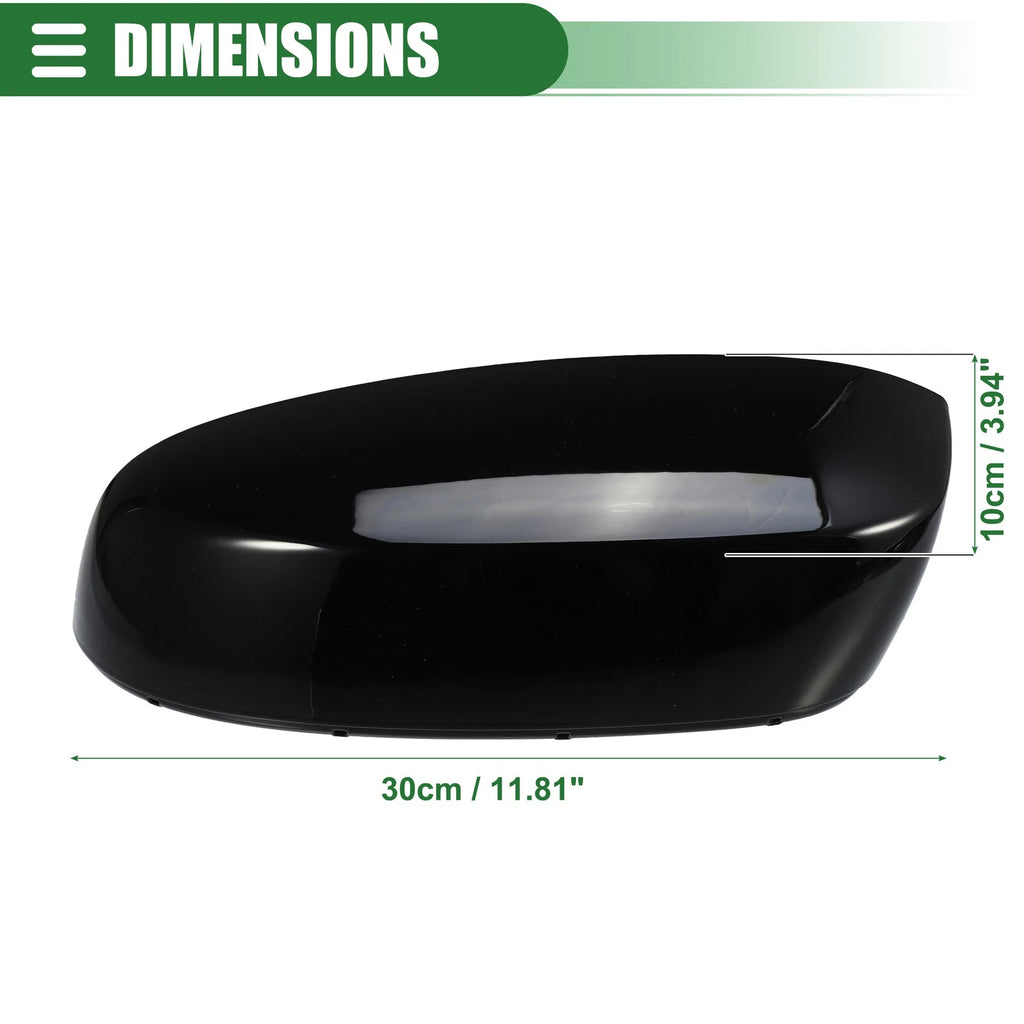 Pair Rearview Mirror Cap for Chevrolet Silverado 1500 (2019–2023) Gloss Black