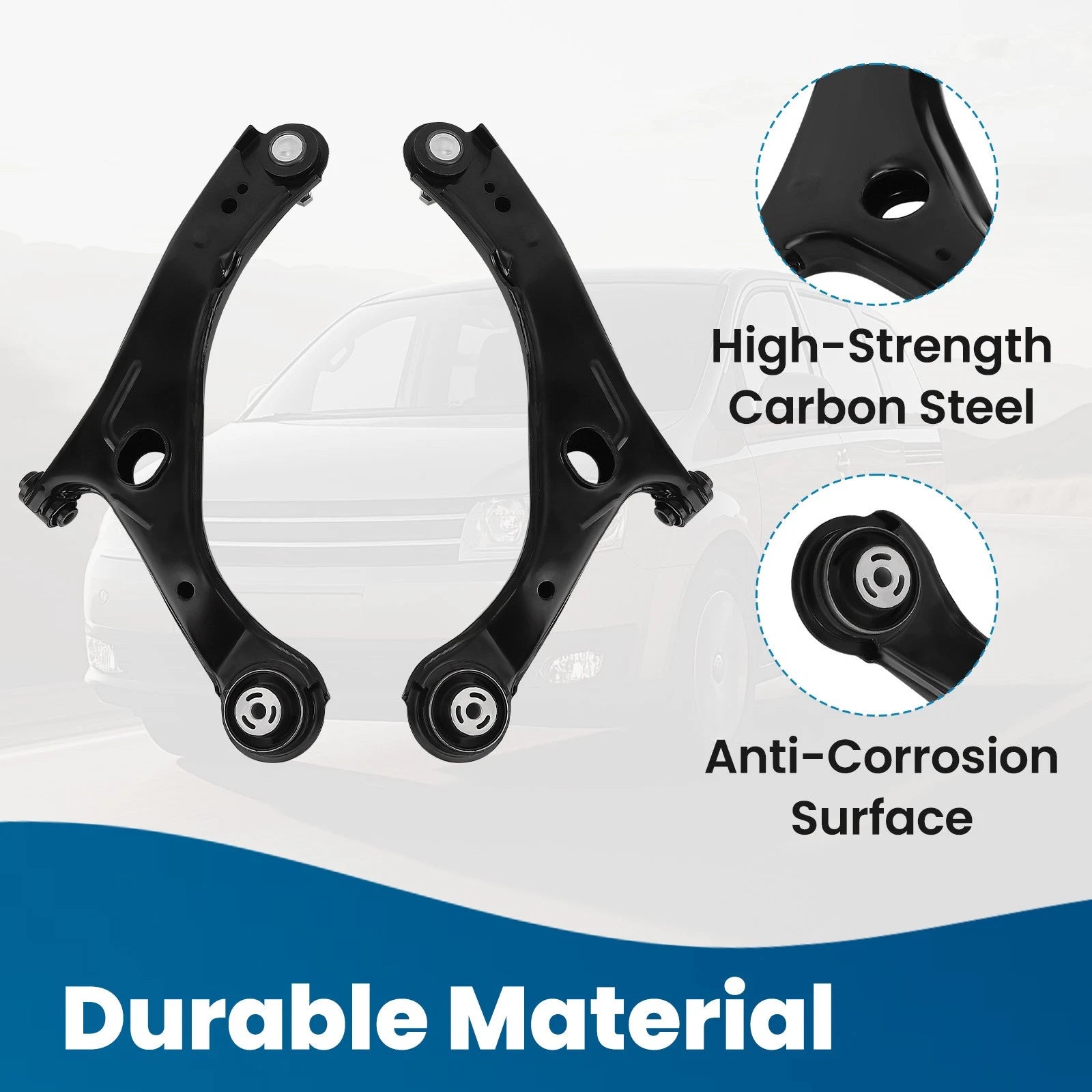 Front Lower Control Arms for Chrysler Town & Country Dodge Grand Caravan (2008–2018)
