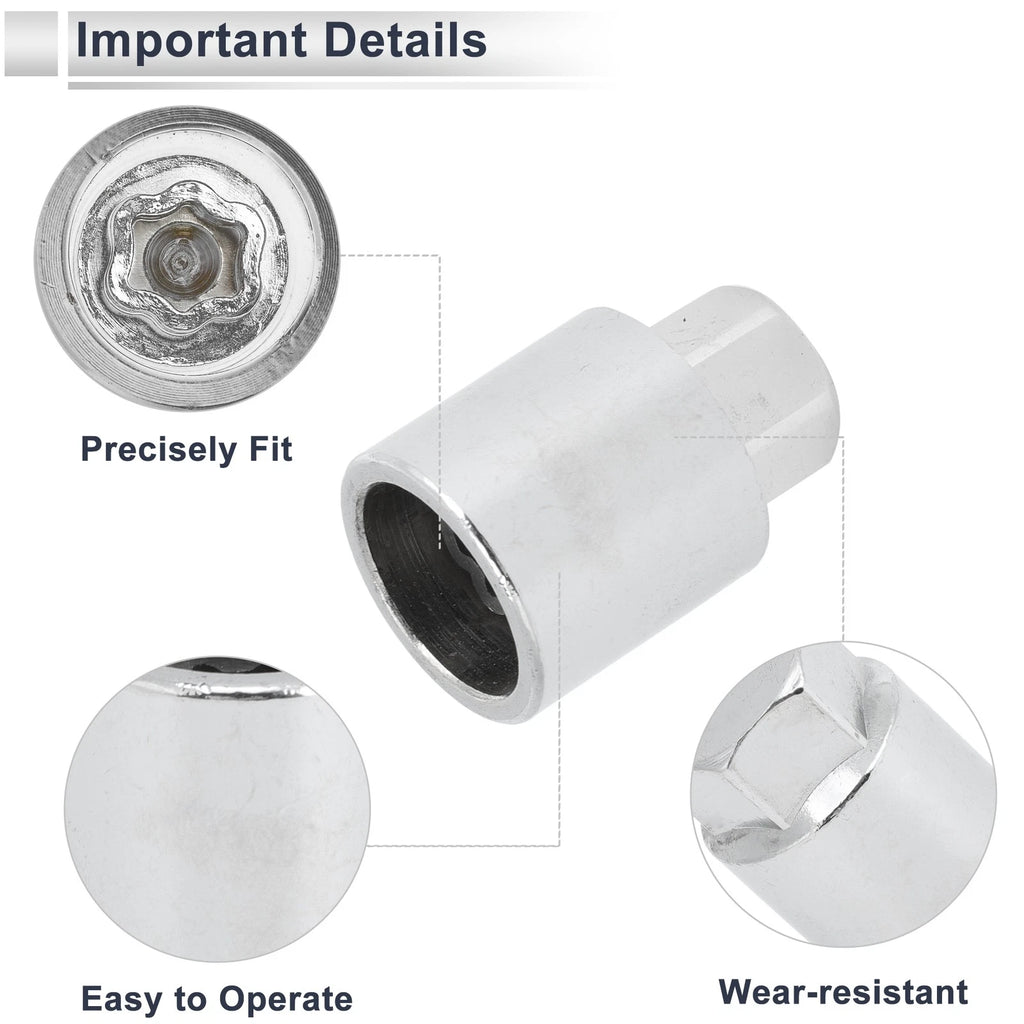 Type B Wheel Lock Lugnut Antitheft Key Socket for Toyota 