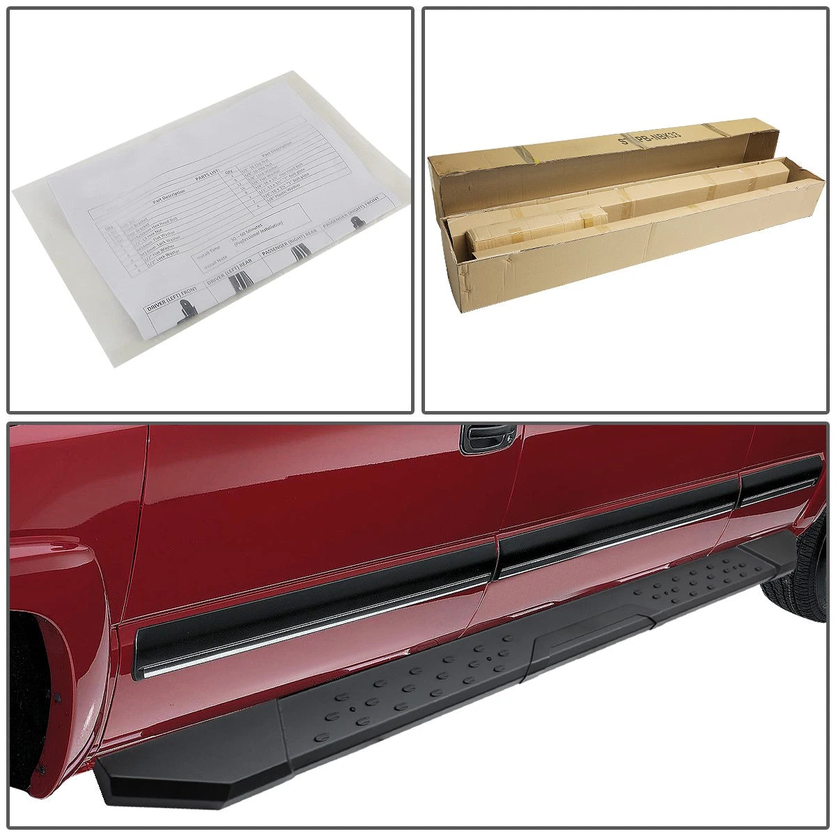 5.5" Running Board Side Step Nerf Bar for Dodge Ram 1500 Crew Cab (2009–2020)