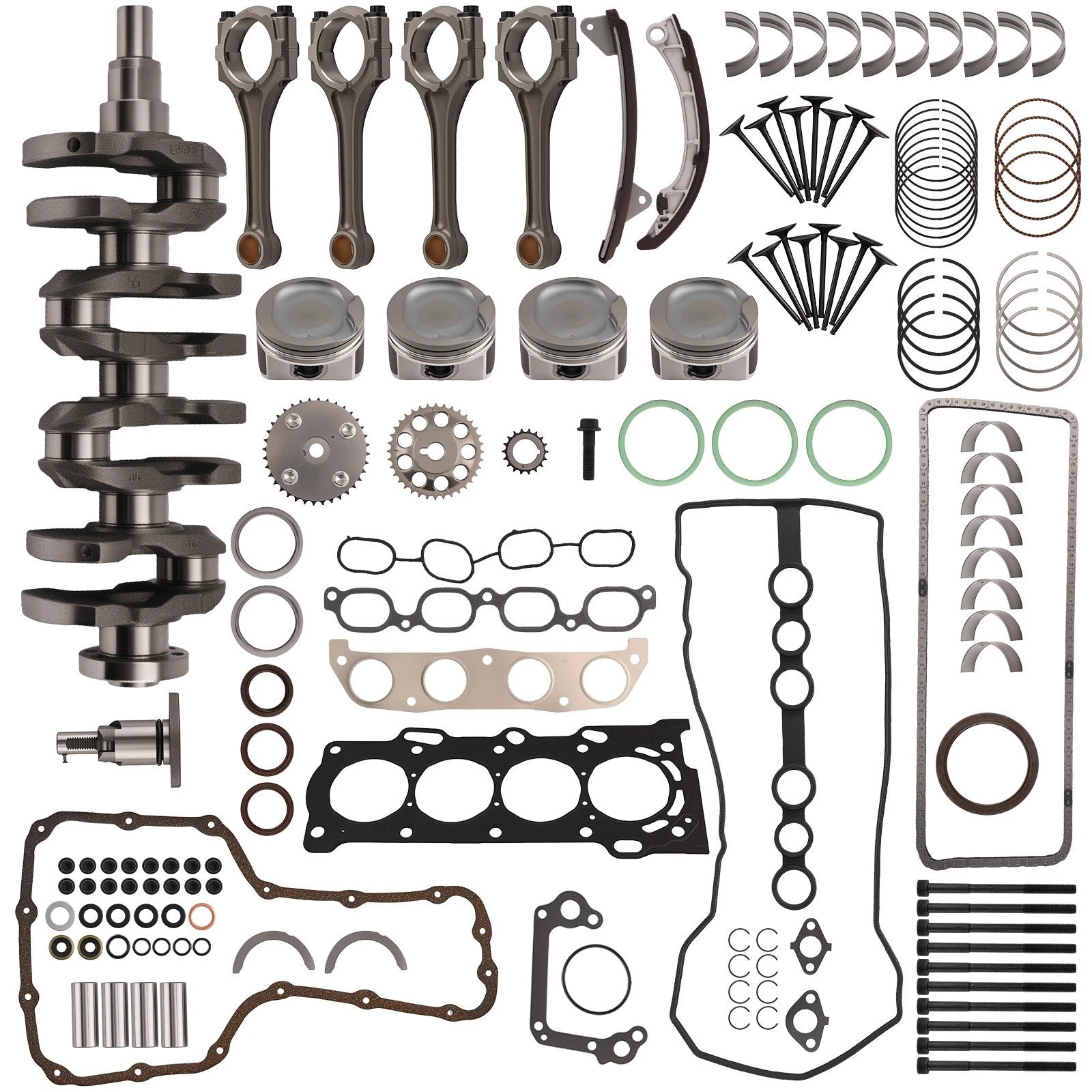 Engine Rebuild Overhaul Kit for Toyota Celica Corolla Prizm 1ZZ-FE 1.8L (1998–2008)