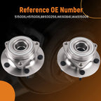 5-Bolt Front Wheel Hub Bearing Kit Non-ABS for Dodge Ram 1500 4WD (1994–1999) 515006