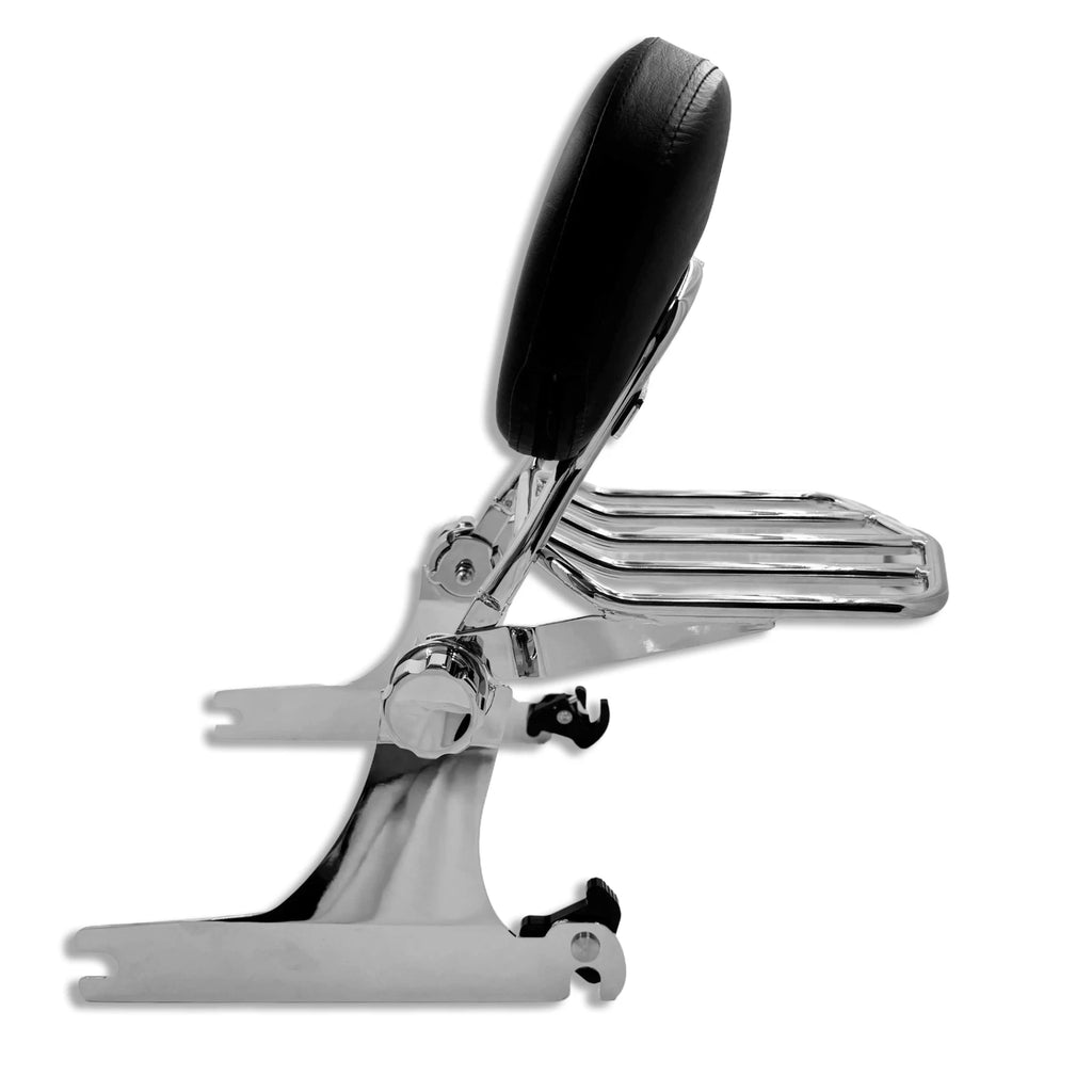 Adjustable Backrest Sissy Bar Luggage Rack for Harley FXST FXSTB FXSTS (2006–2017)