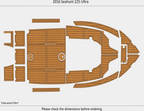EVA Pads for Sea Hunt 225 Ultra (2016) - Cockpit Foam Floor Mat