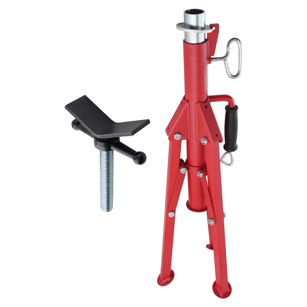 Adjustable Pipe Stand V-Head for Steel Tripod (28-52 Inch, 2500lbs Capacity)