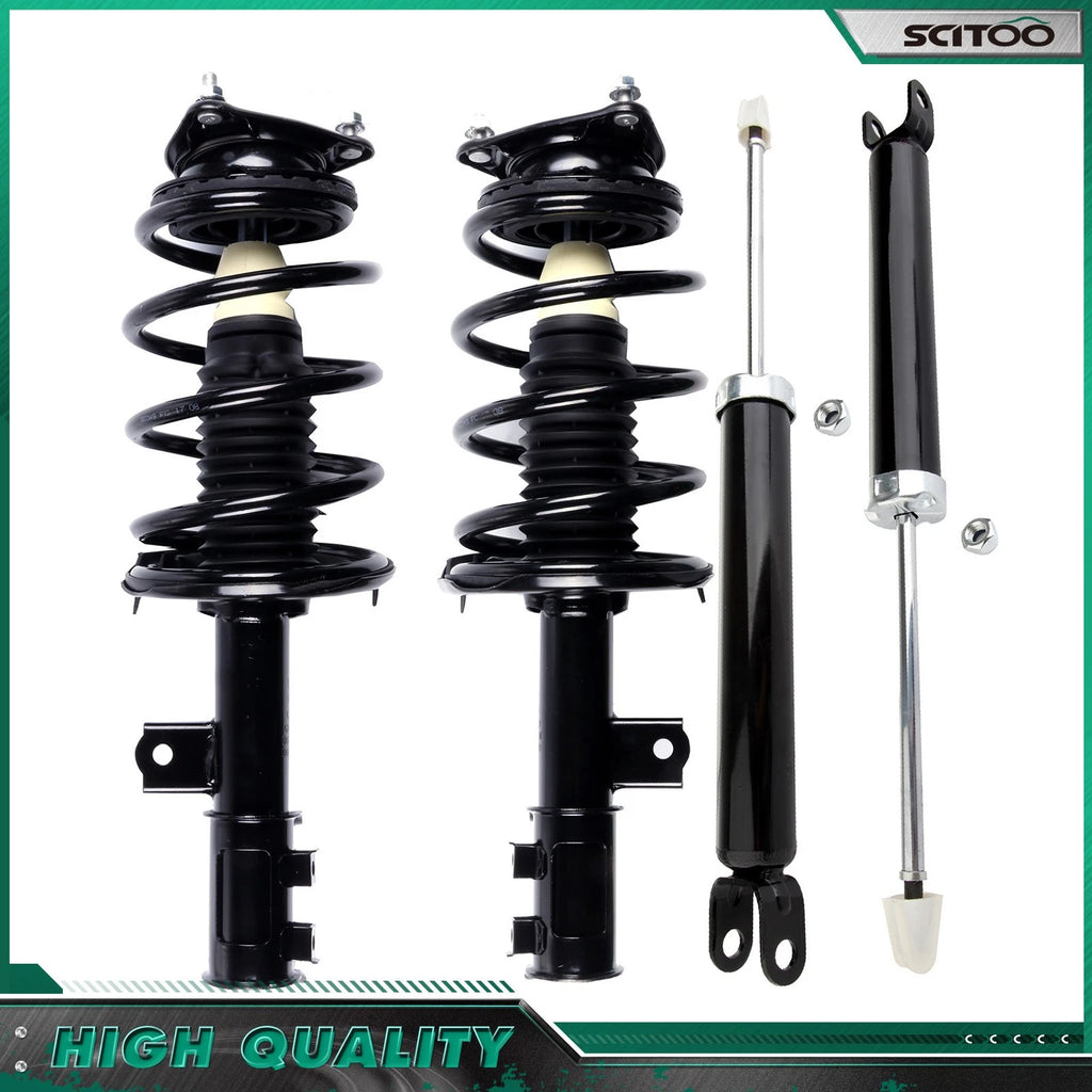 Front Strut Springs & Rear Shocks Set for Hyundai Elantra (2007–2010)