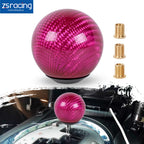 Universal Carbon Fiber Manual Gear Shift Knob with Adapters