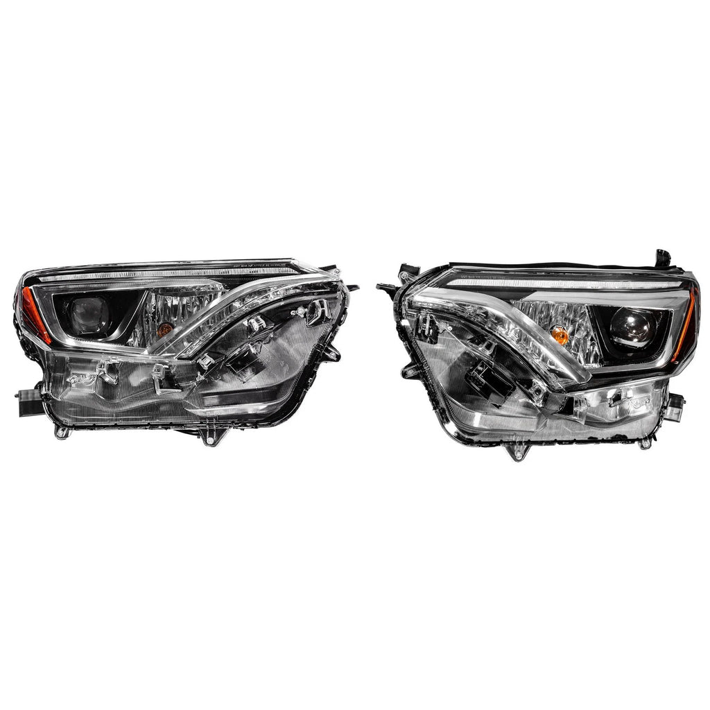 Set of 2 Headlight Assemblies for Toyota RAV4 (2016–2018) LED DRL