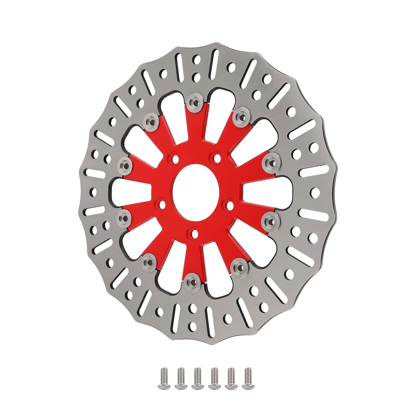 Front Brake Rotor for Harley-Davidson Softail (2015–2024) & Sportster (2014–2024) Red 299mm