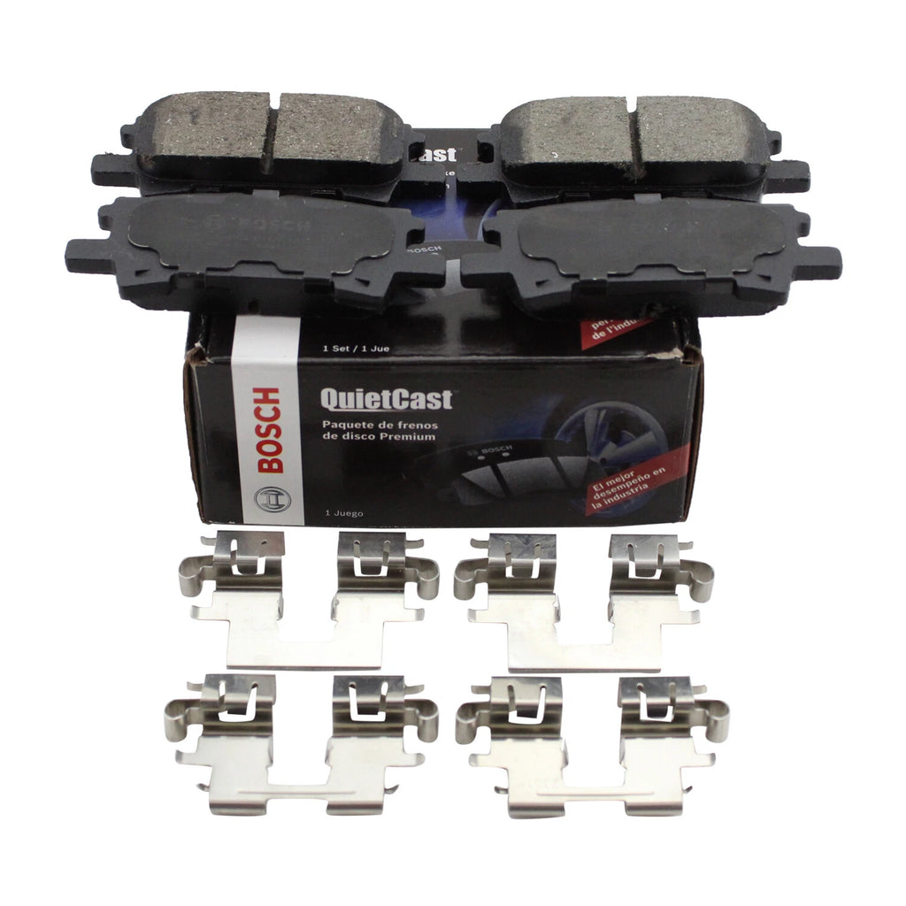 Set of 4 Bosch QuietCast Rear Ceramic Brake Pads for RX330 RX350 RX400h (2004–2013)