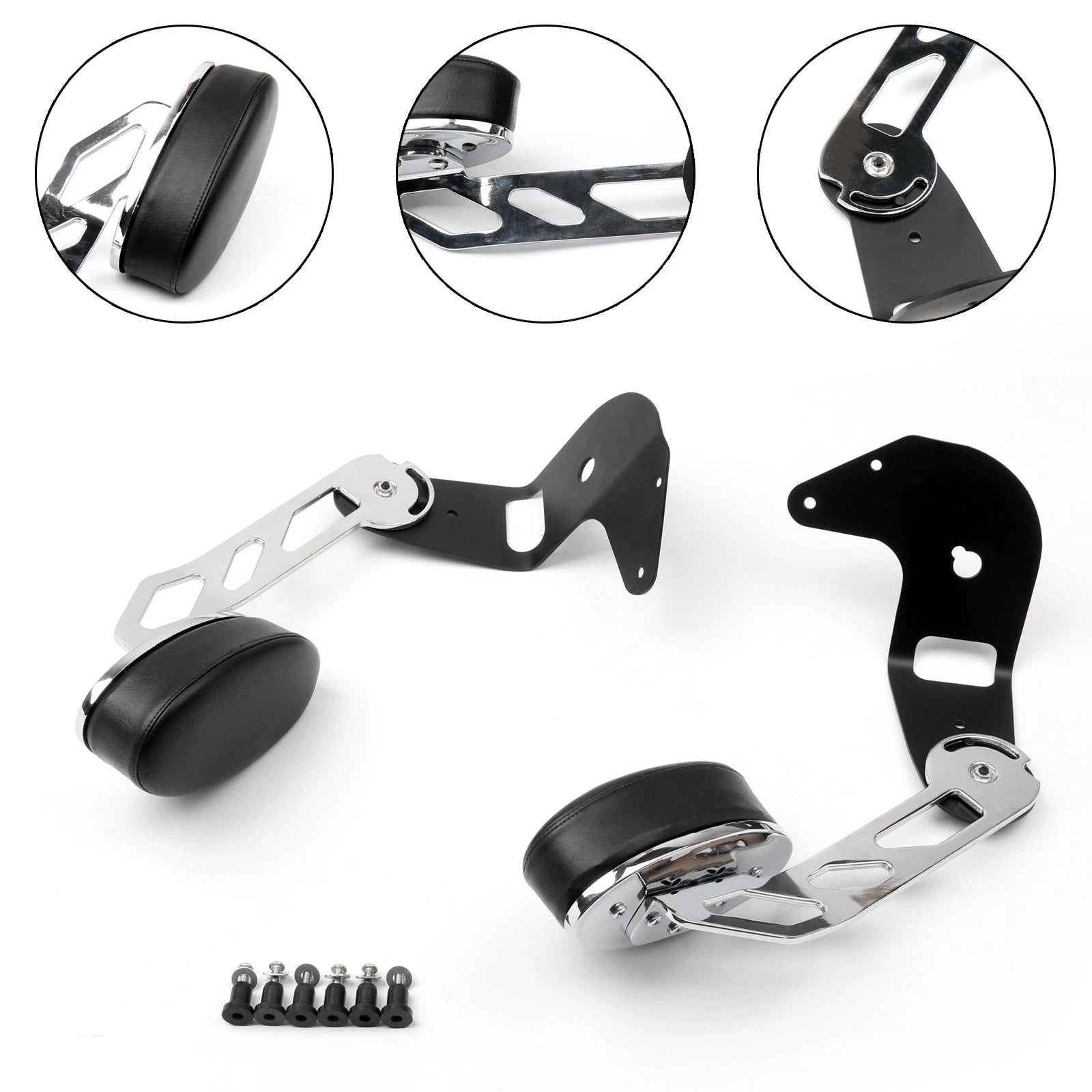1 Pair Adjustable Armrests Kit for Honda GL1800 Goldwing (2001–2017)