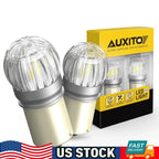 2X 1156 White LED Turn Signal Light Bulbs for
