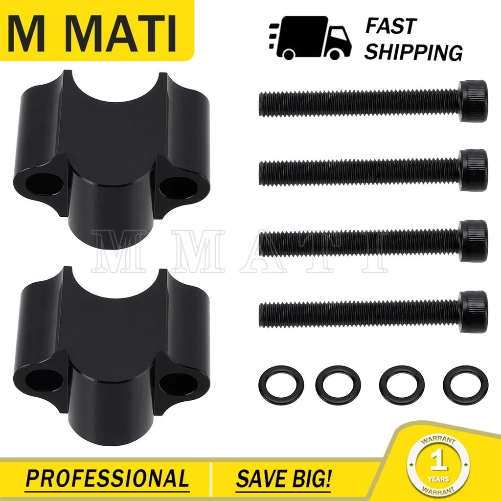 30mm Handlebar Risers for Honda Yamaha ATV Dirt Bike (7/8" Bar Clamp)