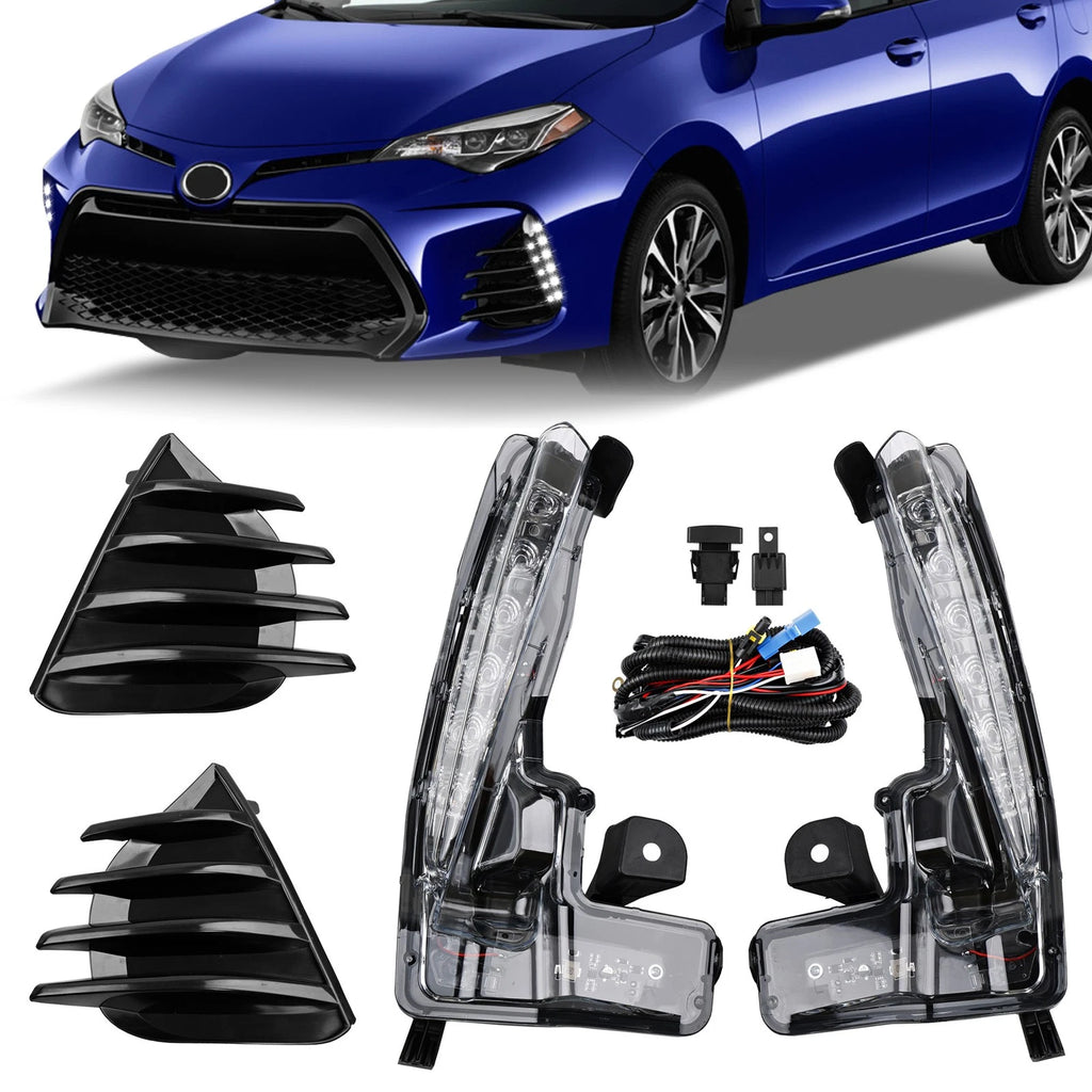 LED DRL Fog Light Kit for Toyota Corolla (2017–2019)