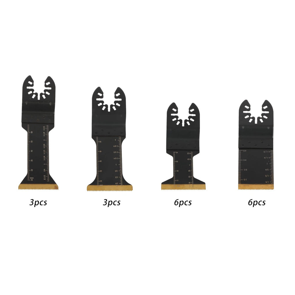 18-Piece Titanium-Coated Reciprocating Saw Blades for Multi-Tool