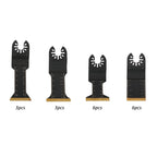 18-Piece Titanium-Coated Reciprocating Saw Blades for Multi-Tool