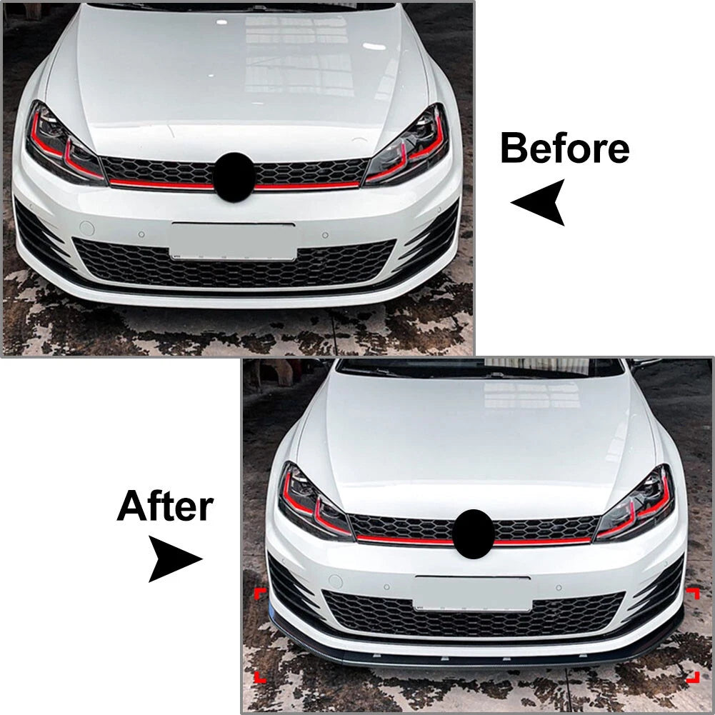 Front Bumper Splitter Spoiler Lip for Volkswagen Golf MK7 R R Line (2013–2016)