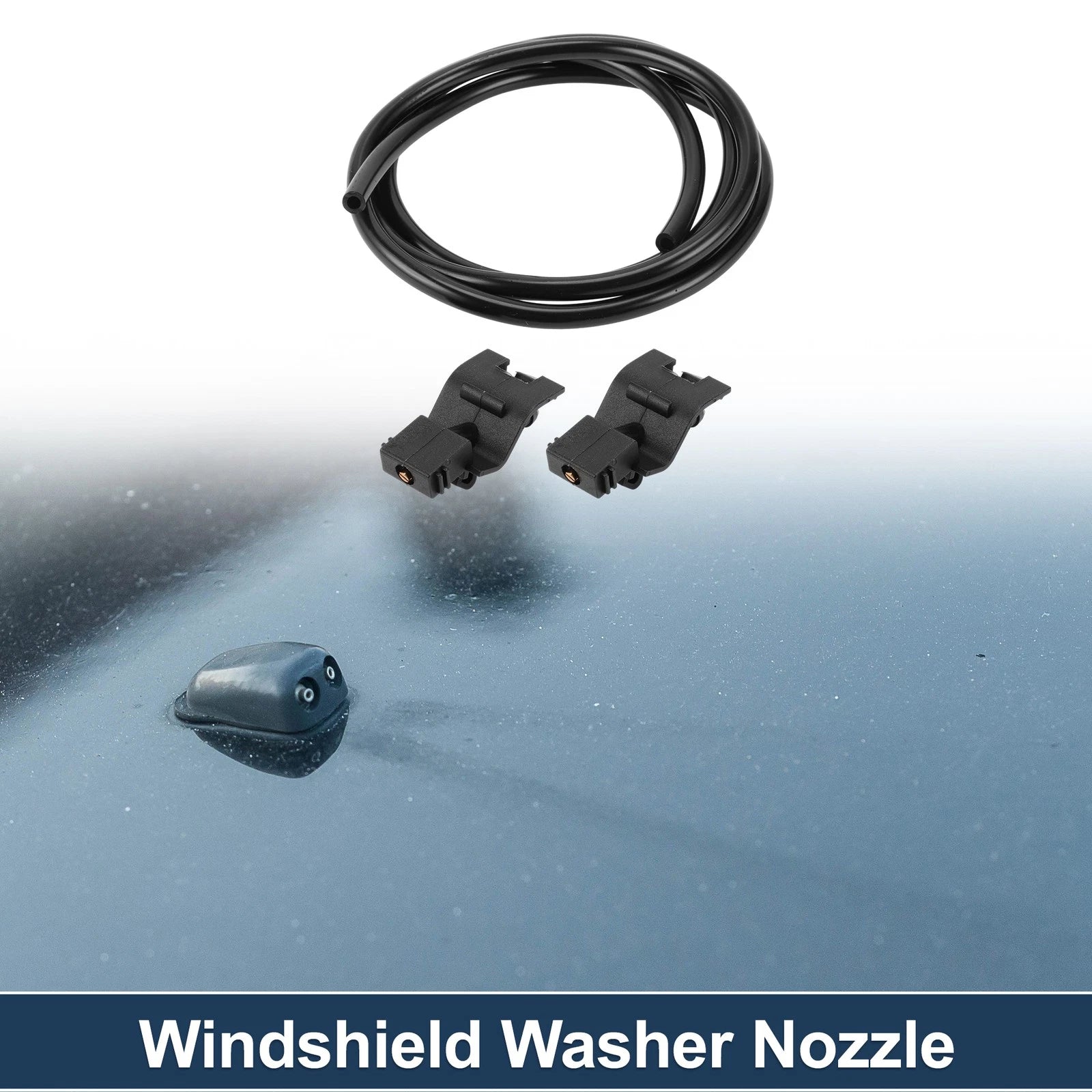 Set of 1 Windshield Washer Nozzle with Fluid Hose for Toyota  No. 8538130110