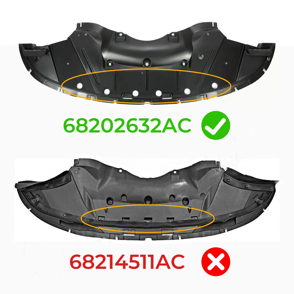 Front Engine Splash Shield for Dodge Charger RWD (2015-2023)