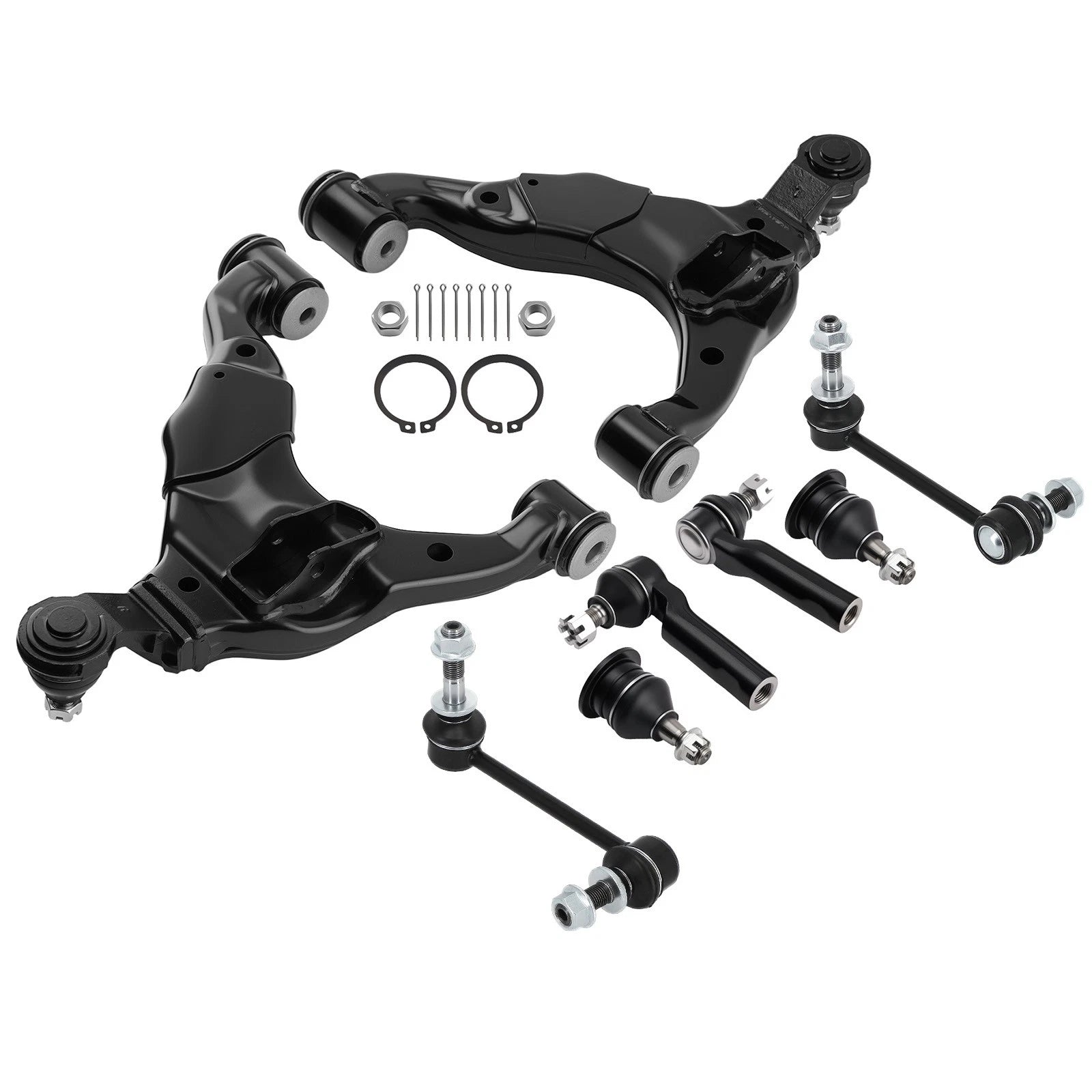8x Front Lower Control Arm Sway Bar Link Tie Rod for Toyota Tacoma (2005–2014)