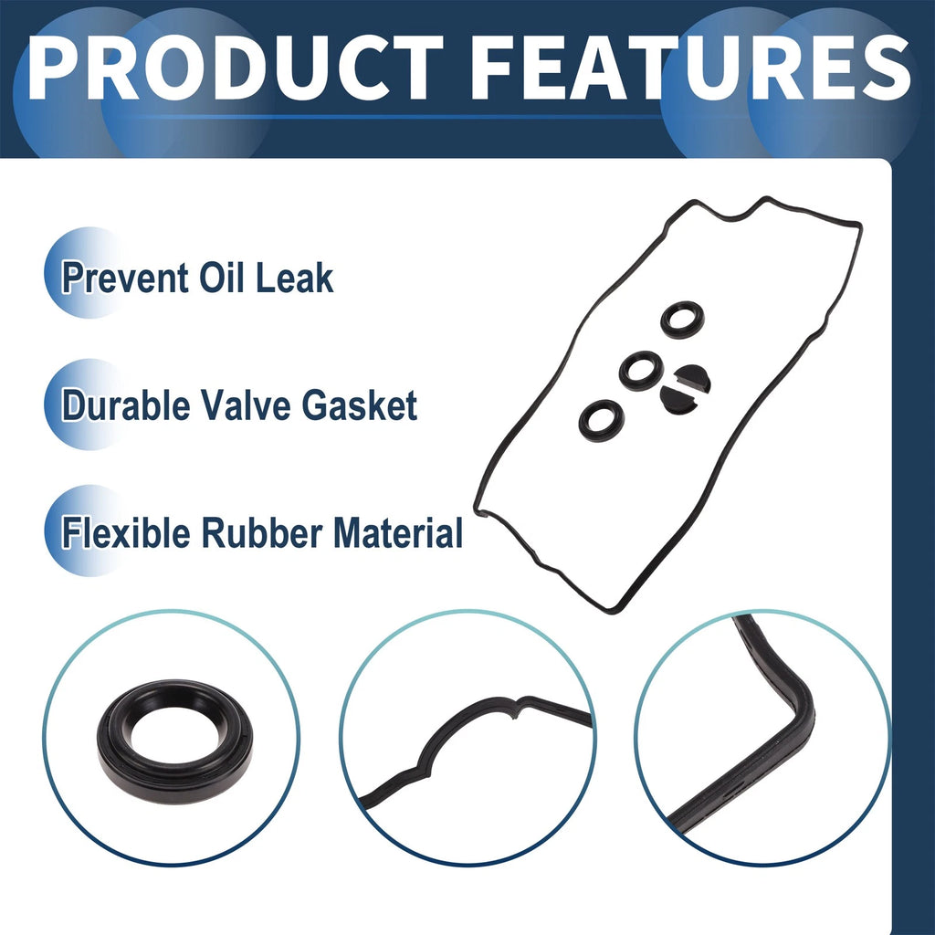 Valve Cover Gasket Set for Volkswagen Golf (2005–2008) 224413E021