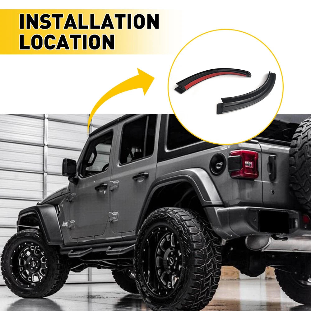 Gutter Extensions for Jeep Wrangler JK (2007-2018)