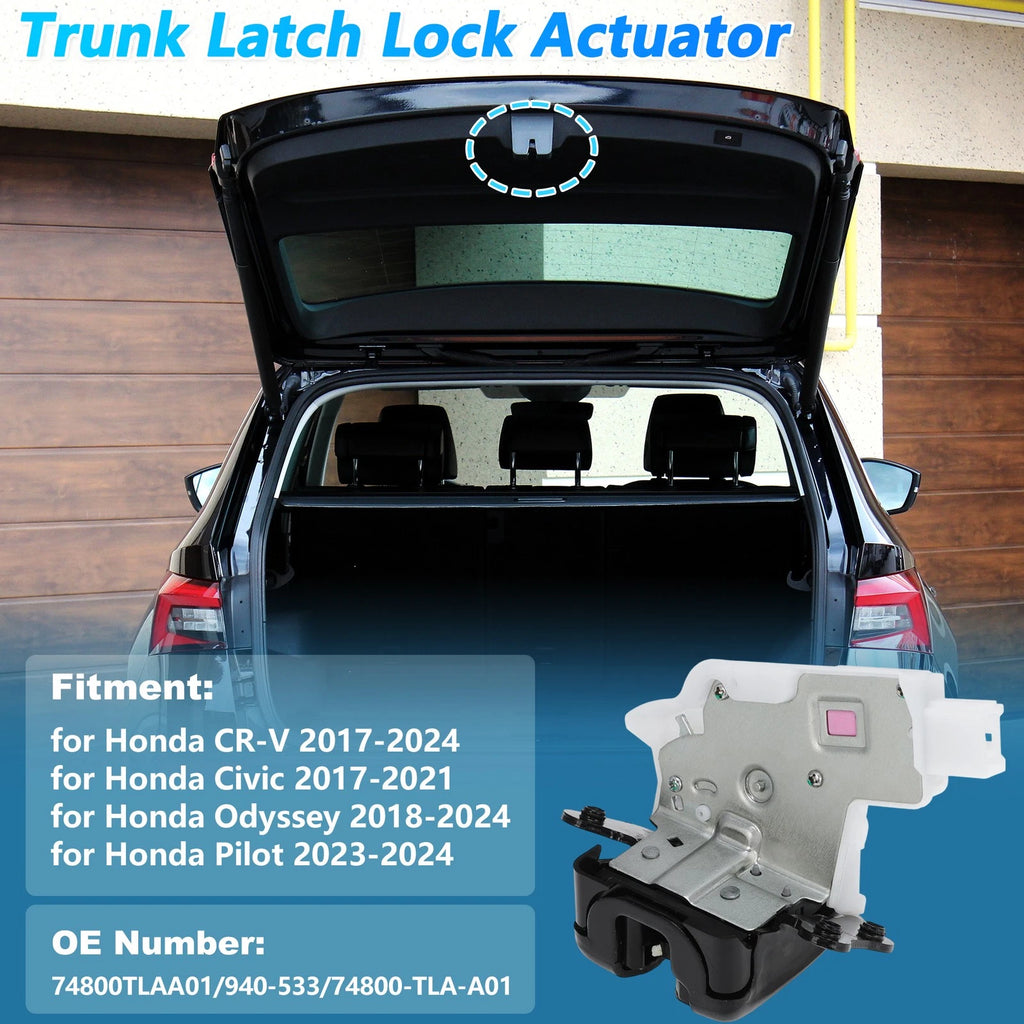 Rear Trunk Latch Lock Actuator for Honda CR-V Civic Pilot Odyssey (No. 74800TLAA01)
