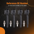 Ignition Coils and Spark Plugs Set for Dodge Dart 2013–2016 1.4L L4
