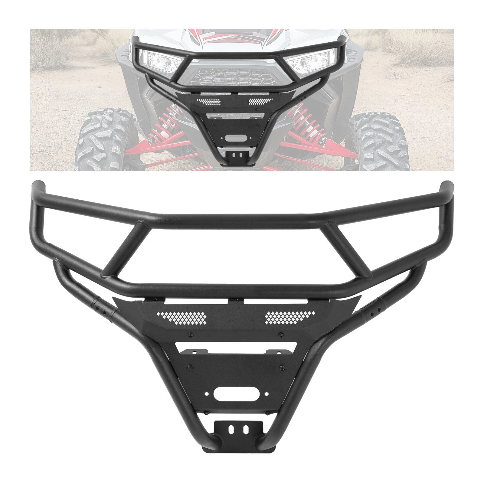 Black Front Brush Guard Bumper for Polaris RZR XP 1000/RZR XP 4 1000 (2014–2023)