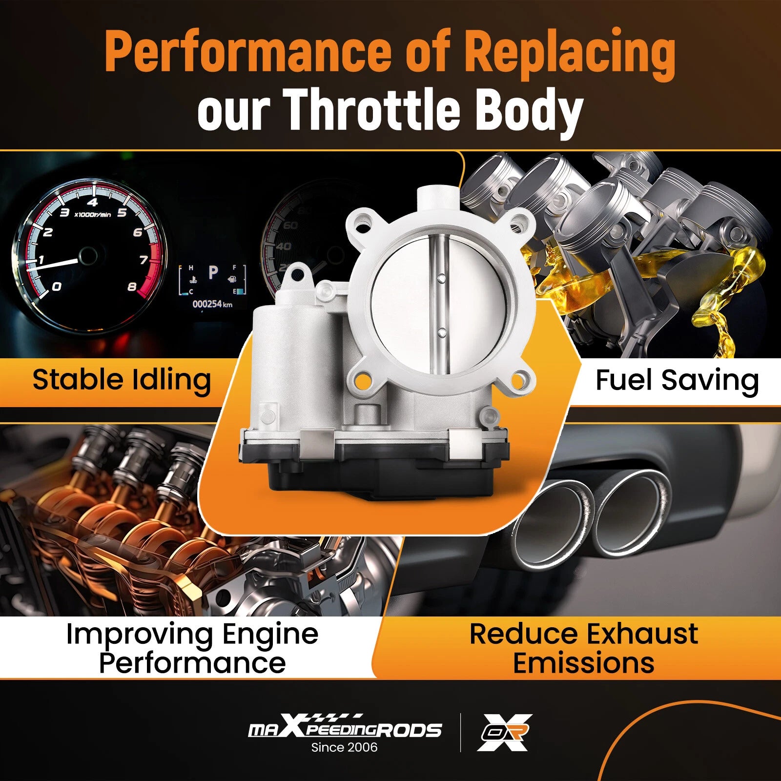 Throttle Body for Chrysler 200, Dodge Dart (2013-2017)
