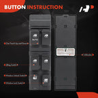 Front Left Power Window Switch for Kia Spectra (2002-2006)