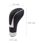 Black Leather Gear Shift Knob Shifter Lever Grip for Car (8mm, 10mm, 12mm)