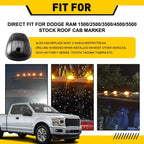 5PC Cab Roof Marker Running Lights for Dodge Ram 1500 2500 3500 4500 5500 Amber