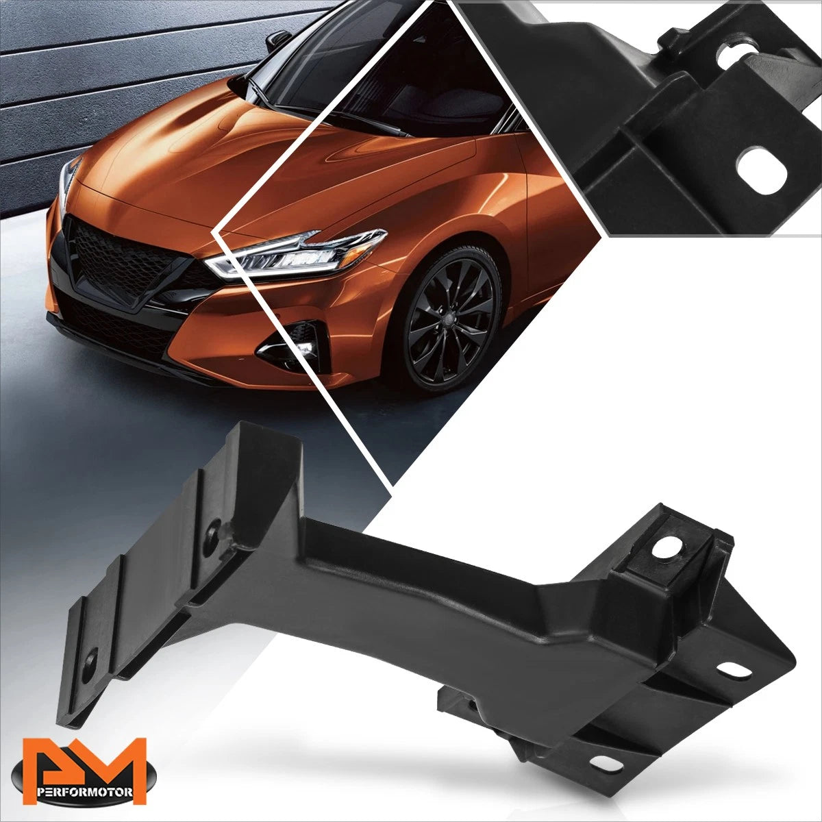 Front Bumper Cover Retainer Support Bracket Mounting Kit for Nissan Maxima (2016–2023)