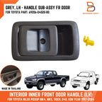 LH Grey Inner Front Door Handle for Toyota Hilux Ute (1997-2004)