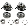 Front & Rear Wheel Bearing & Hub Assembly Kit for Ford Explorer (2006–2010)