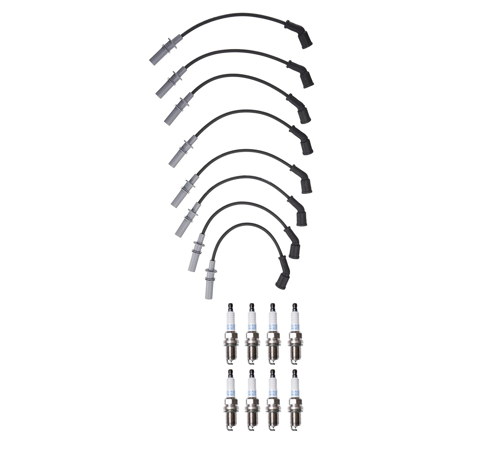 Denso 7mm Wire Set & 8 Platinum TT Spark Plug Kit for Dodge Dakota (2005–2007)