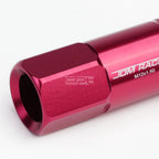 20 PCS Open End M12x1.5 60mm Tall Pink Aluminum Lug Nuts for JDM Vehicles