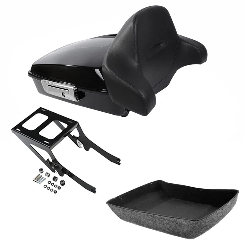 Chopped Trunk Backrest Mount Rack for Harley Softail Deluxe (2018–2026)