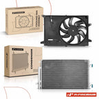 A/C Condenser & Cooling Fan Assembly for Chevy Spark (2013–2018)
