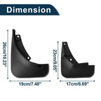 Set of 4 Mud Flaps Splash Guards for Volkswagen CC (2008–2012)